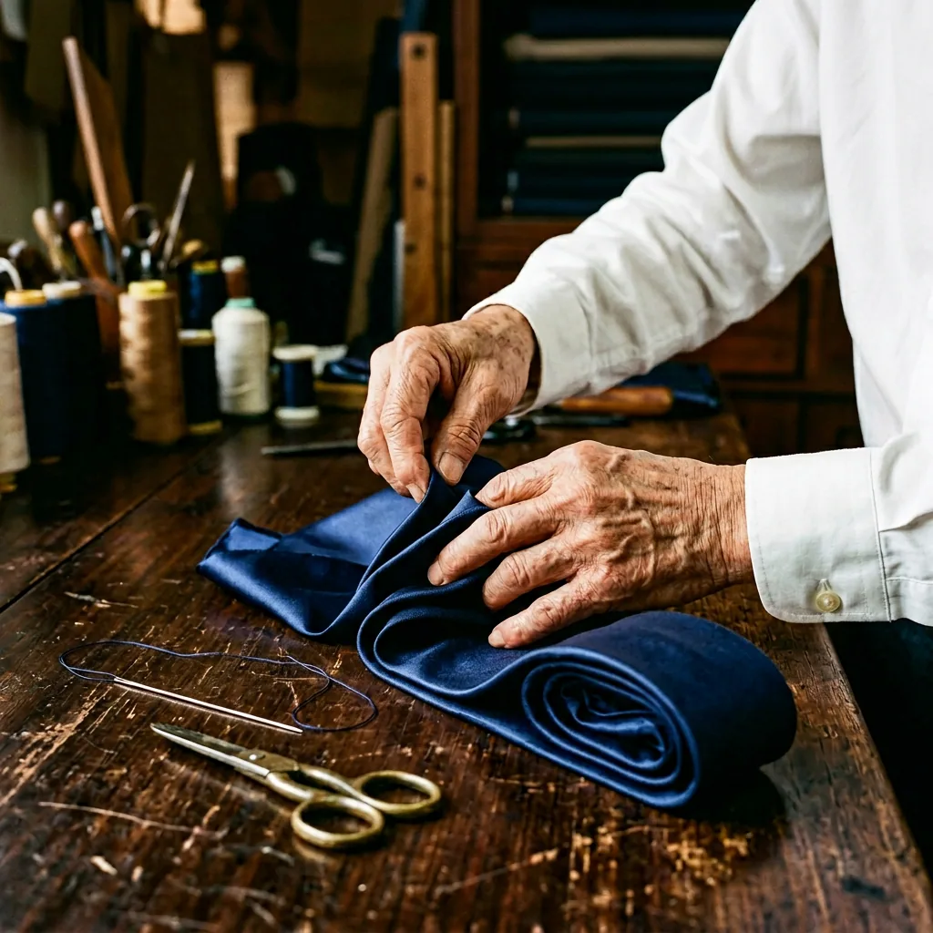 Seven-Fold Tie Construction